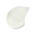 Cocoa Butter. A neatly smudged swatch of creamy, white, hand and body lotion.