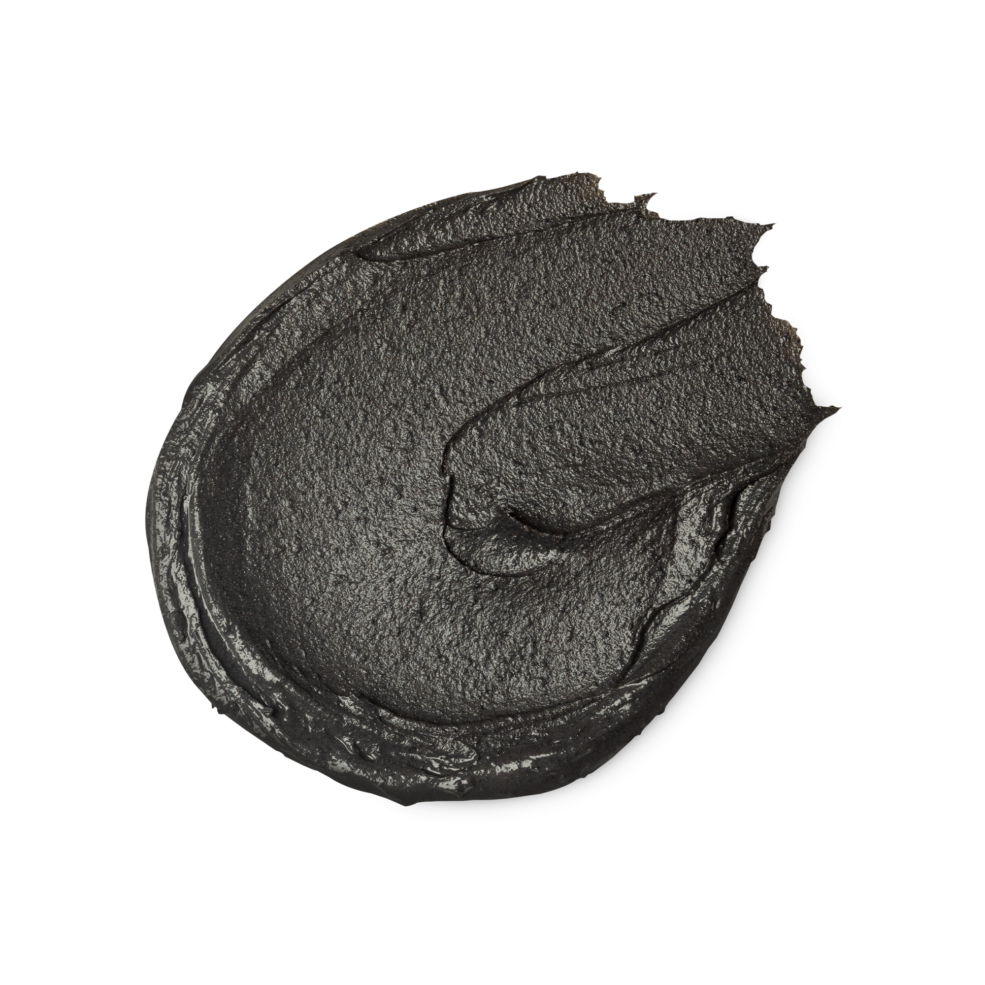 A swatch of thick, finely textured, charcoal black Prince of Darkness face mask.