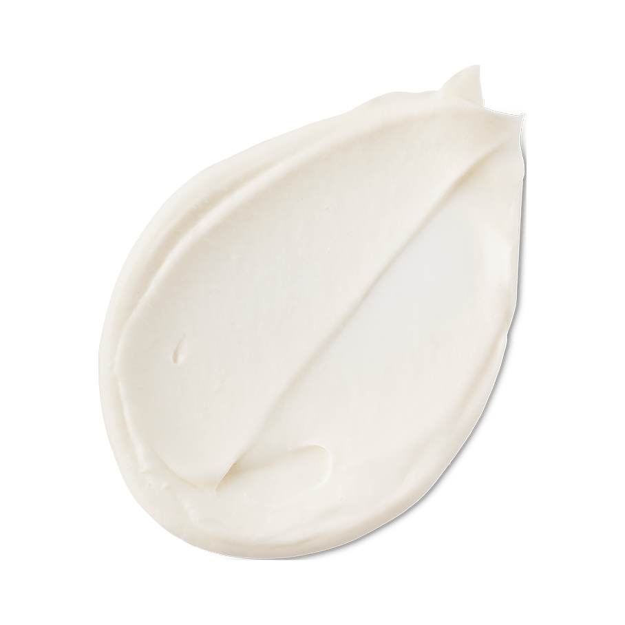 Cosmetic Lad. A neatly smudged swatch of smooth, thick, creamy, self-preserving moisturiser.