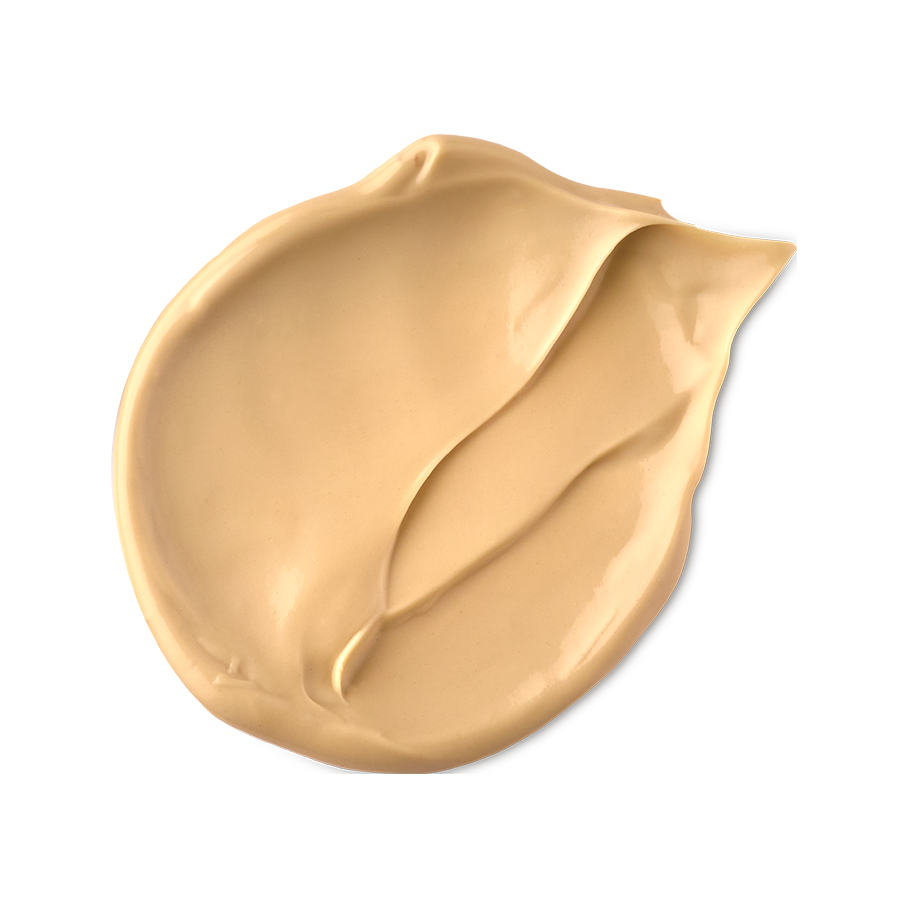 Skin Drink. A neatly smudged swatch of thick, creamy, almost honey-coloured self-preserving moisturiser.
